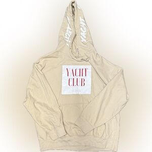 Yacht Club Men's Cream Hoodie | Sz 2XL